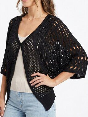 BCBG Max Azria Knit Cotton Lace Cardigan- Sz. Sm